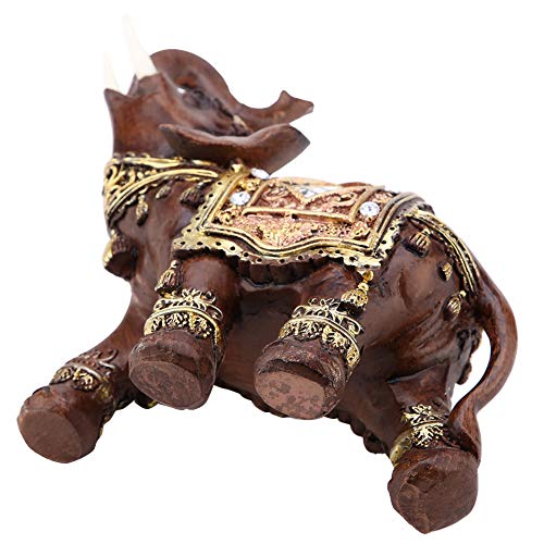 Estatua Feng Shui Elefante Resina Decoración Hogar miniatura 5