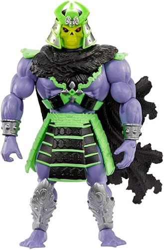 Masters of the Universe Mattel Origins Turtles of Grayskull Figura de acción y accesorios, juguete coleccionable de esqueleto con 16 articulaciones,