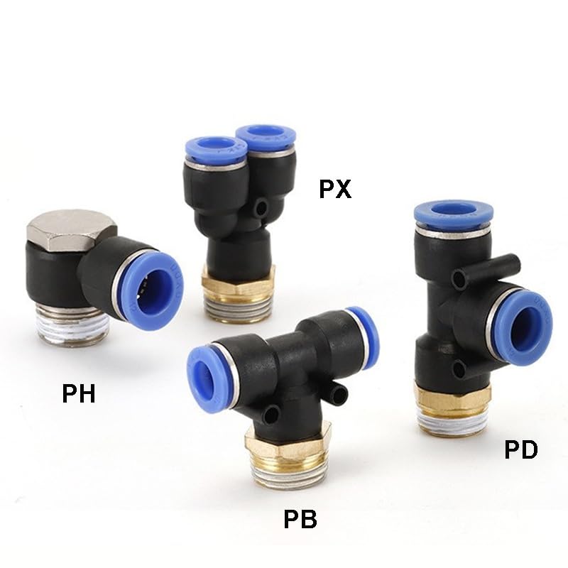Conector neumático de rosca macho 1/4 con acoplamiento rápido PX 2