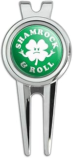 GRAPHICS & MORE Shamrock and Roll Irish Rock Funny Humor Golf Divot Repair Tool and Ball Marker