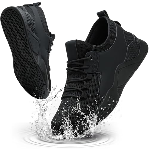 ulogu Steel Toe Shoes for Men Women Puncture Proof Non Slip Waterproof Work Safety Sneakers Comfortable Construction