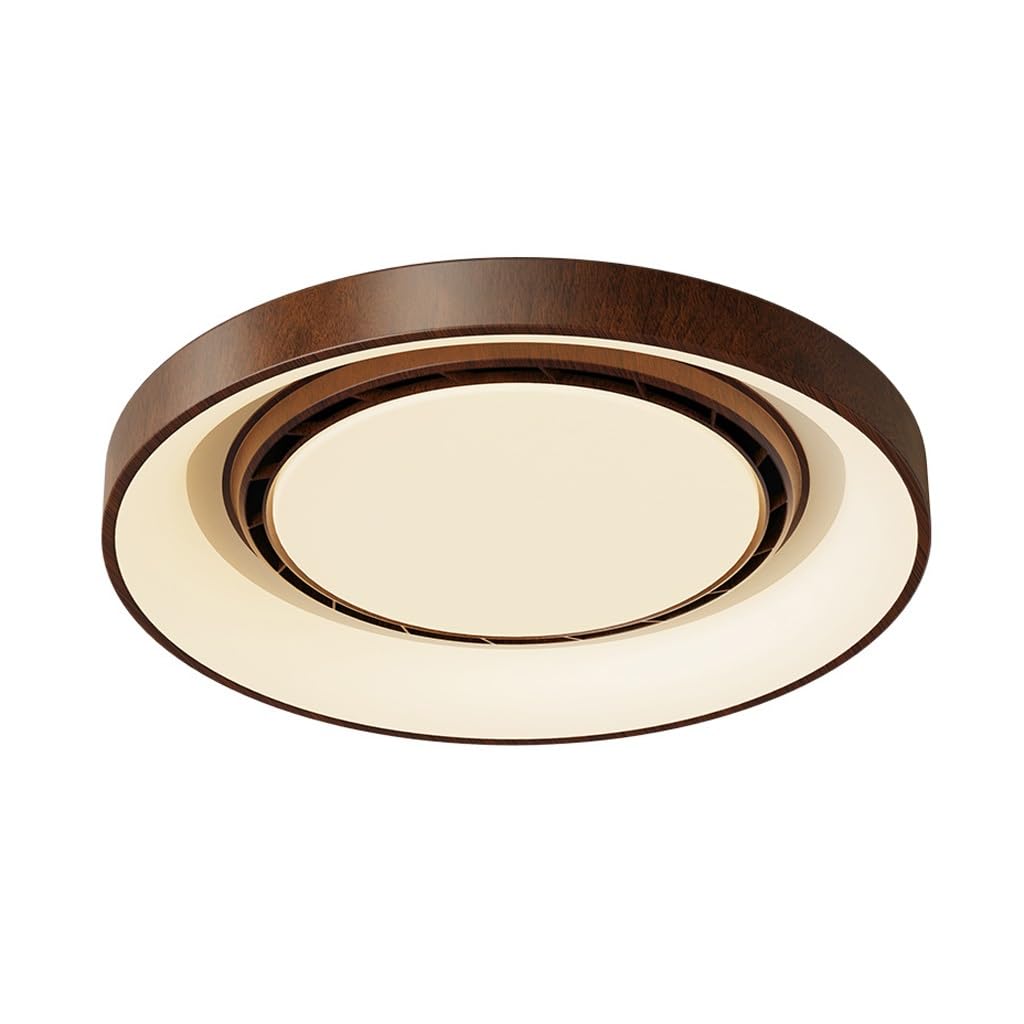 HOCIMAY Bladeless Ceiling Fan with Light, Flush Mount LED Fan Light Fixture