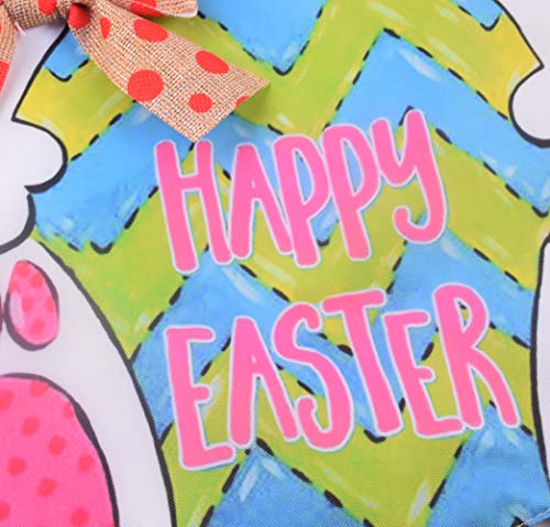 Spring Super Easter Bunny Eggs Garden Flag Welcome Home Banner Double Sided Home Decor Yard Garden Outdoor Holiday Decorating 28" X 40" #TOP2
