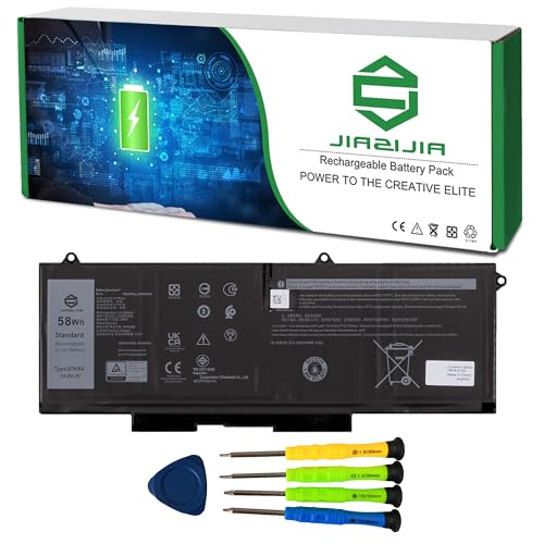 Image of 07KRV CPX-H4PVC 58Wh Laptop Battery Replacement for Dell Latitude 5530 5430 5530 7330 7430 7530 Precision 3570 P104F P104F005 P104F006 P137G Series 0H4PVC H4PVC O7KRV Y86WG 15.2V 3625mAh