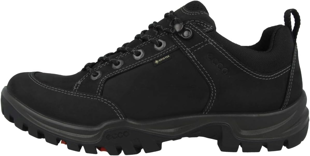 ECCO Men's Expedition III Low Gore-Tex Hiking Boot Shoe, Black, 8-8.5
