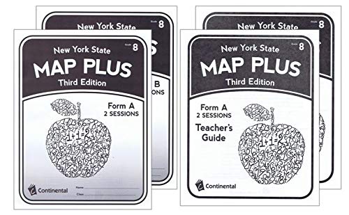 New York State Map Plus Third Edition Grade 8 Form A &amp; Form B with Teacher's Guide: 2 Session1 ...
