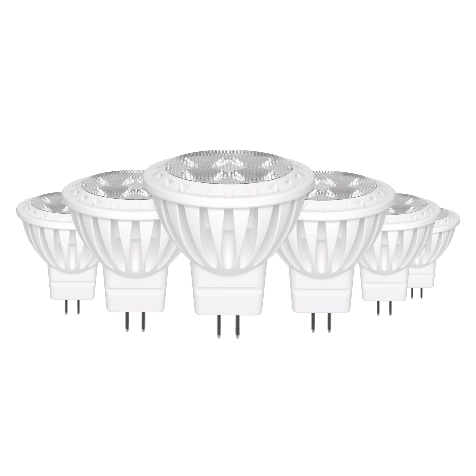 GOHDLAMP GU4 LED Naturweiß Spot Light MR11 LED Glühbirnen Nicht Dimmbar 6 Stück, GU4 12V 3W Ersetzt 30W Halogenlampen Reflektor, Naturweiß 4000K 540LM AC/DC 11V-14V, GU4.0-Sockel