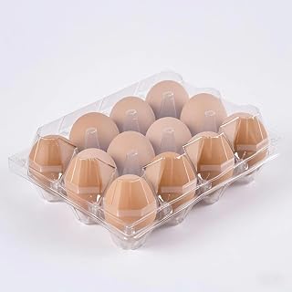 60pc 3*4 Clear Plastic Cheap Bulk Egg Cartons,12 Large Egg Carton