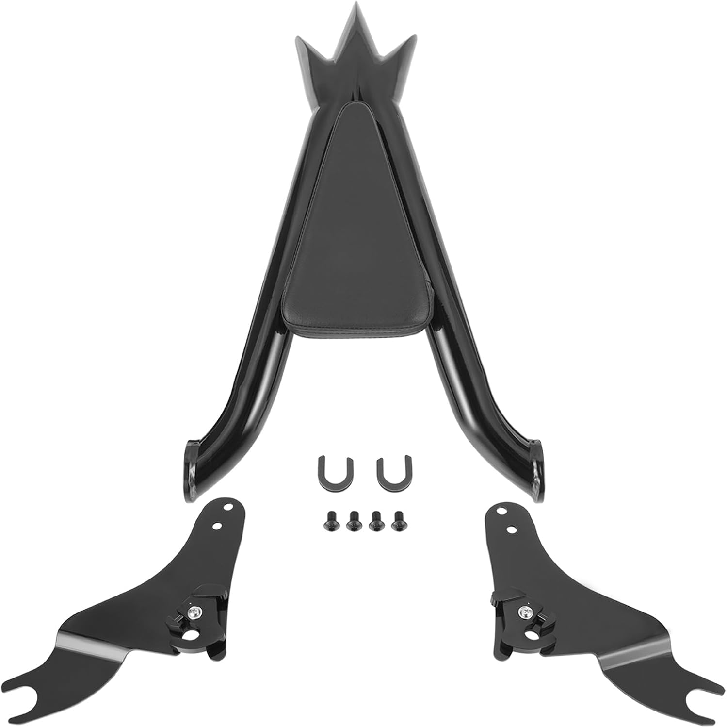 Sissy Bar for Harley Touring, Detachable Passenger Backrest Compatible with 2009-2024 Harley Davidson Touring Street Glide Road Glide Road King Electra Glide