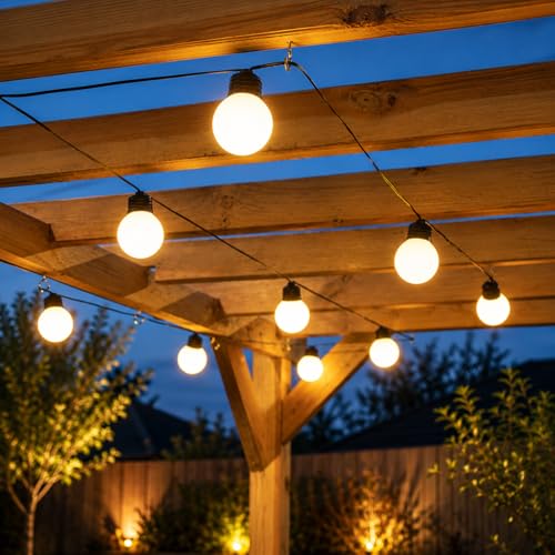 Guirlande lumineuse 10 ampoules LED à piles Festive Lights guinguette 4,5m