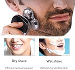 SH98 Replacement Heads suitable for Electric Shavers - Compatible with Series 9000 (S9xxx) - Dual Stainless Steel Blades-Electric Shaver Replacement Head for Men, Silvery