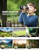 Telescopio Monocular HD de 12x50 Alta Potencia con Adaptador para Teléfono y Trípode, Monocular Compacto Impermeable para Observación de Aves, Senderismo, Camping - Visión Clara con Poca Luz 6