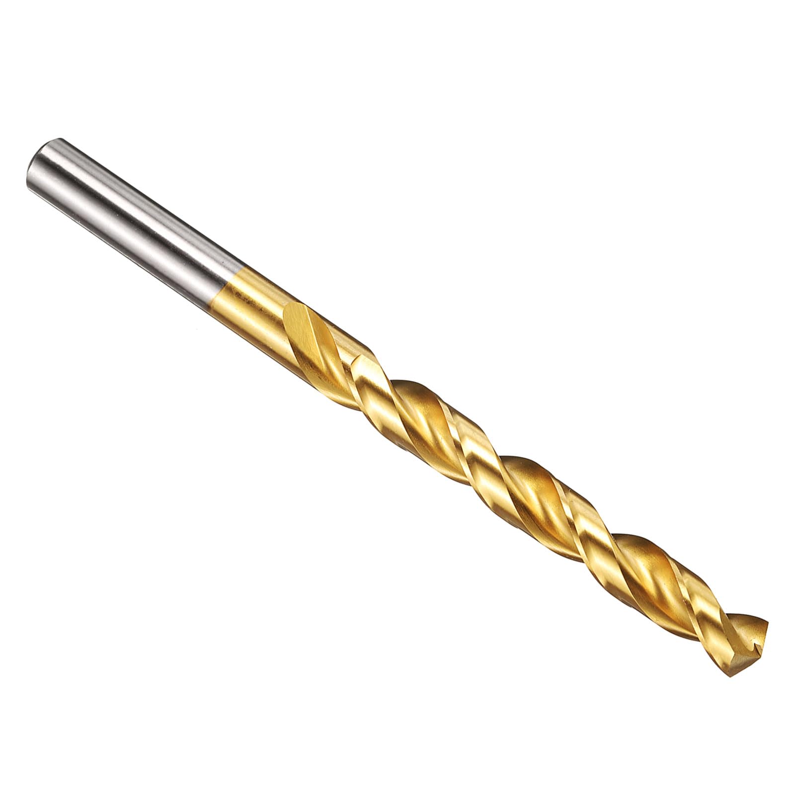 PATIKIL 9.3mm Drill Bit, M42 8% Cobalt High-Speed Steel Jobber Straight Shank 135° Titanium Nitride (TiN) Coated for Hard Metal Stainless Steel - 1