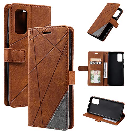 QiongNi Case for Xiaomi Redmi 9T Case Cover,Case for Xiaomi Poco M3 MZB087AIN M2010J19CG M2010J19CT M2010J19C9 / Redmi 9T NFC M2010J19SG / Redmi 9 Power 4G M2010J19SI Case Flip Pu Leather Cover Brown