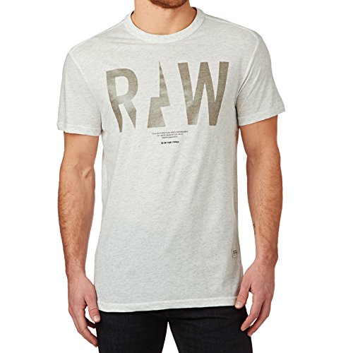 G-STAR Raw Men's Righeatherex R T Short Sleeve Tees Milk