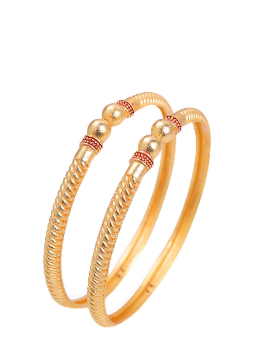 Zeraki Jewels Women's Traditional Gold Plated Sheetal Bangle (Set of 2) - Review, Price and Buying Guide
