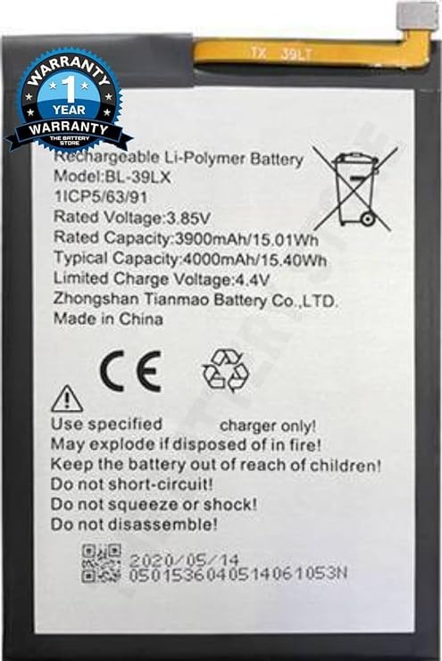 Image of THE BATTERY STORE OriginaI BL-39LX Battery for Infinix Smart 4 X680 / S5 X652 Battery with 1 Year Warranty**** (NN10)