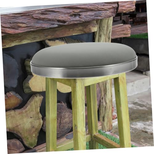 Asiento para taburete de bar redondo resistente con cojín acolchado 6
