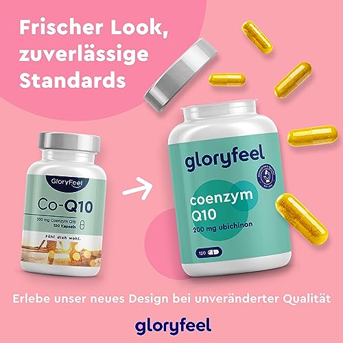 Coenzym Q10 Gloryfeel hochdosiert 200mg reines Q10