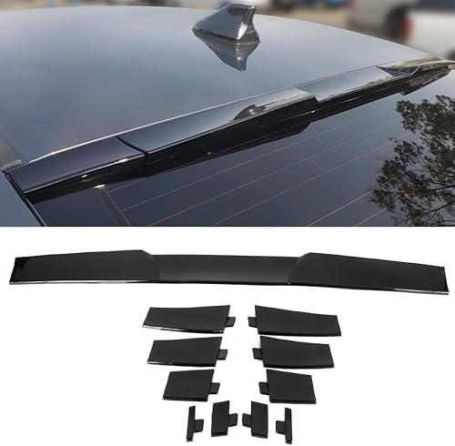 Miniatura 7 de SCITOO Universal Negro Ventana Trasera Superior Techo Alerón Ala Exterior Accesorios Kits de Estilo