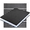Binditek 60 Pack Binding Covers kit, Includes 20 8Mil Clear PVC, 20 Black Leather-Textured Heavyduty Polycovers, 20 Plastic Comb Spines, for 8.5x11 Inches, Office Supplies