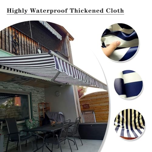 Tela retráctil impermeable para toldo lona poliéster exterior 2.5x2.5m 6