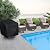 Baner Garden Patio Chair Covers 4 Pack, Outdoor Chair Covers Waterproof 600D Heavy Duty, All-Weather Patio Furniture Covers for Outdoor Swivel Chairs, Lawn Wicker Sofas & Rocking Chairs, Black
