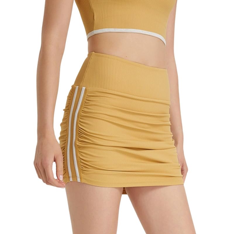 Women's High Waisted Sports Skirt Yoga Shorts Fitness Stretchable Comfortable Skirt