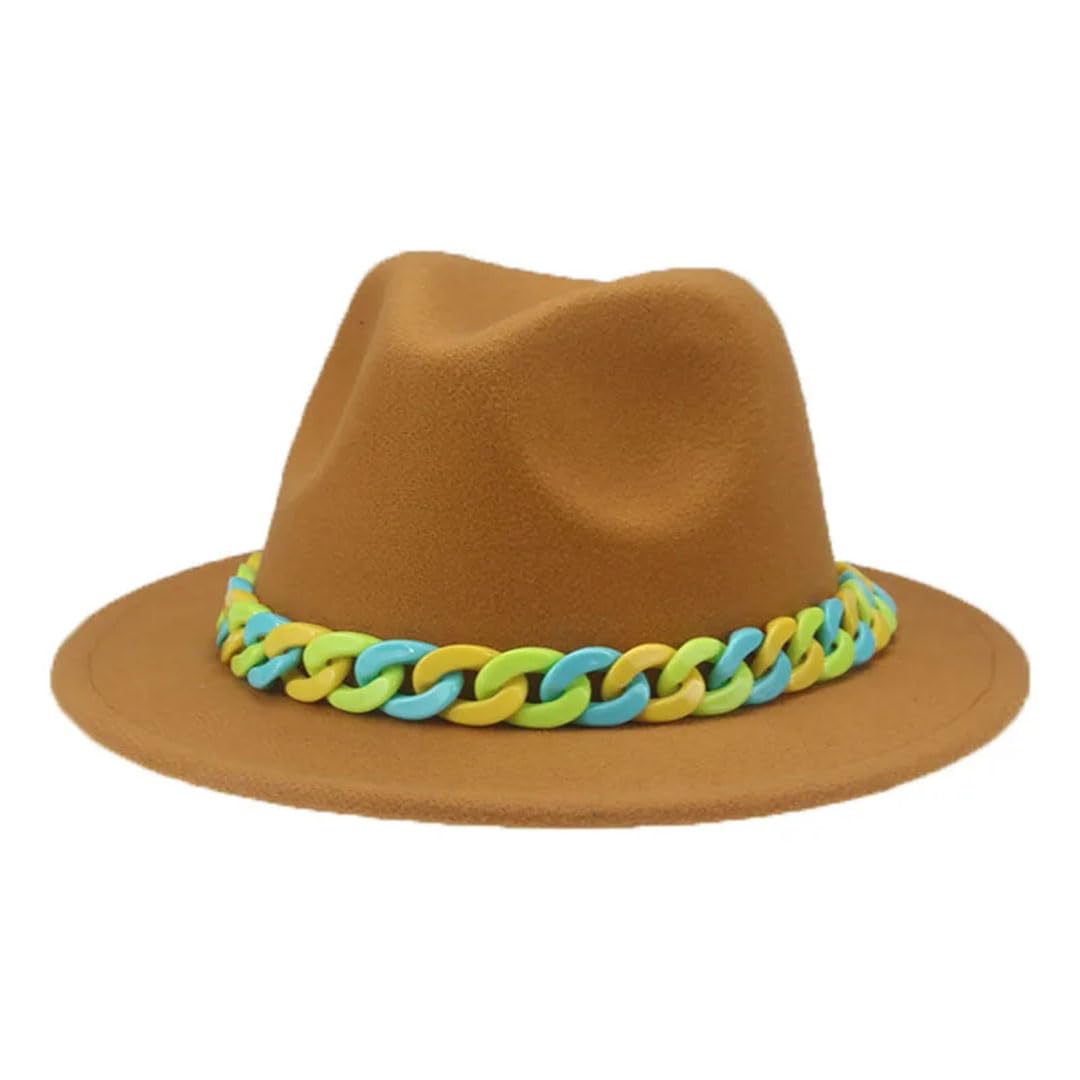 Czapki dla kobiet dzieci chłopcy dziewczęta Panama jednolity łańcuszek kapelusz fedora czapki dziecięce sombreros brzoskwinia pnnrk 56-58 cm (dorośli), P88, M