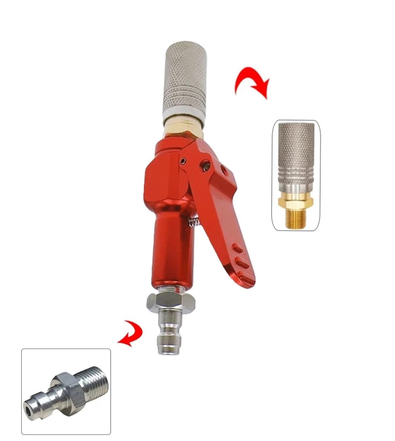 300-Bar-Aufblasspannfutter mit 8-mm-Stecker und 1/8BSPP-Buchse