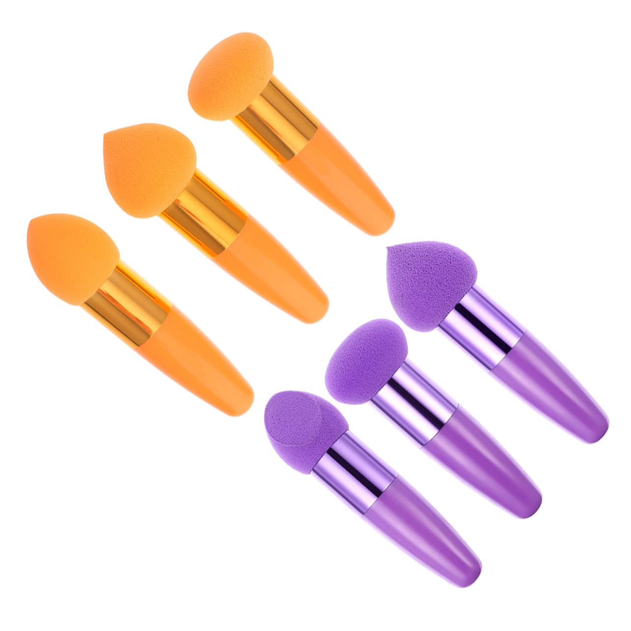 MAGICLULU 5 Set Di Spugne Per Il Trucco Ergonomiche E Lisce Da Viaggio Triangolari Per Il Viso Per Donne Multiuso Per Cosmetici Asciutti E Bagnati 6 Pezzi*5