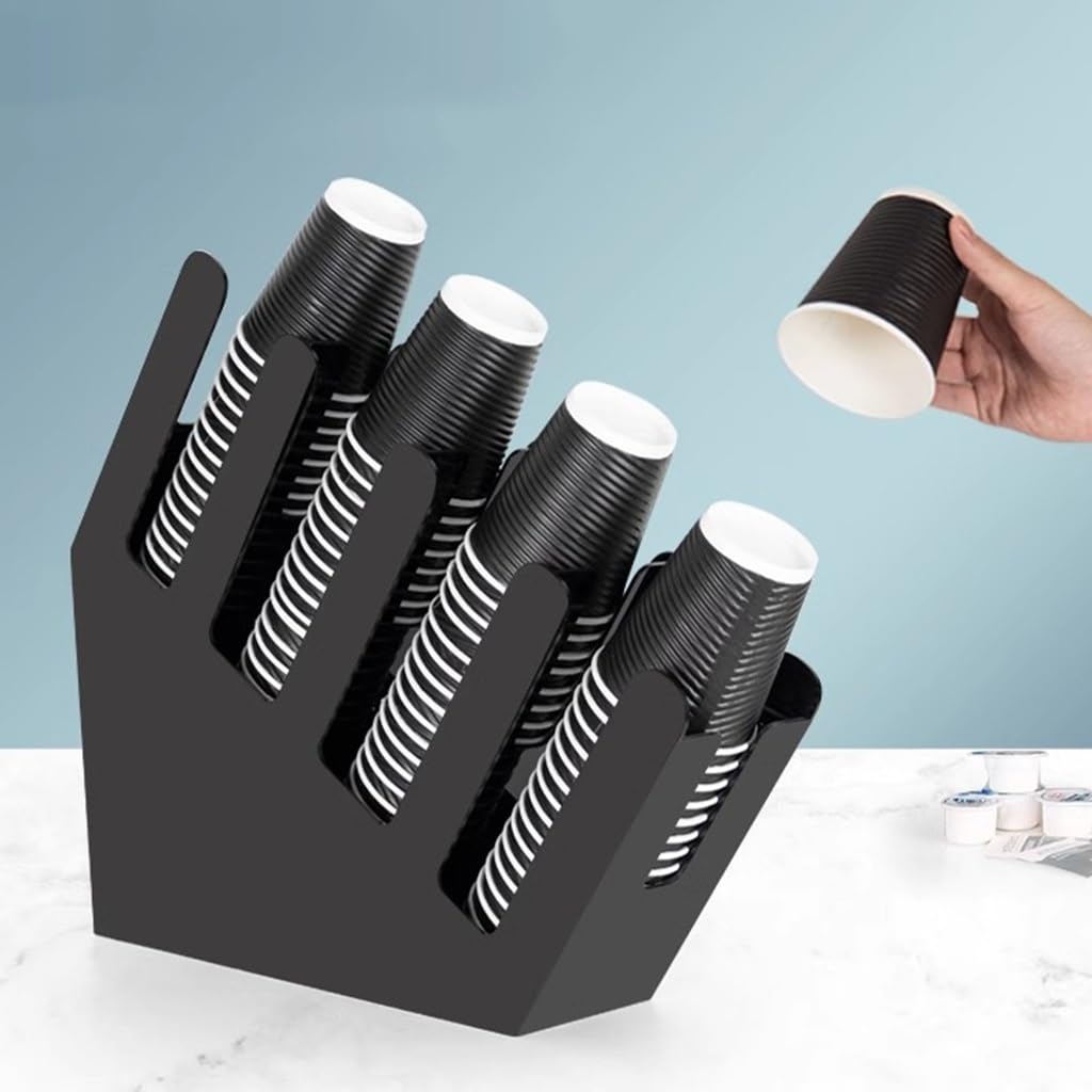 Set di organizer per stazioni da caffè, organizer per bancone, porta tazze da caffè usa e getta, per ufficio, sala ricevimenti