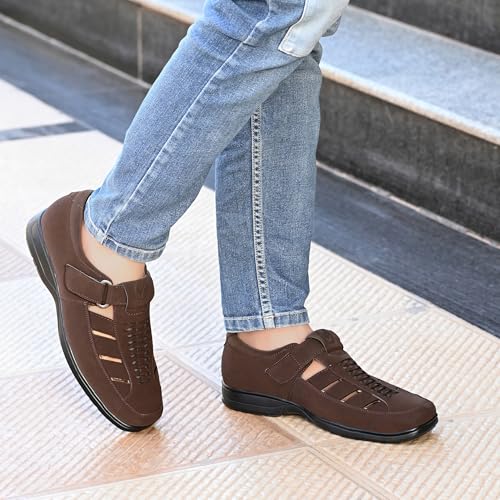 Image of Vellinto LUXON Ethnic Roman sandal II Stylish Synthetic Leather Sandals