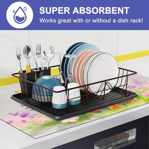 Image of HOMETITUTE Spring Stove Top Cover 28x20 Dachshund Meadow Heat Resistant