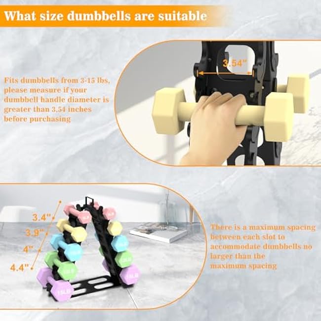 Dumbbell Rack(Dumbbells not included),A-Frame Metal Dumbbell Holder with Handle,Multilevel Weight Storage Organizer for Dumbbells,Tree Shape Compact Weight Rack/Holder,Perfect for Women Home Gym