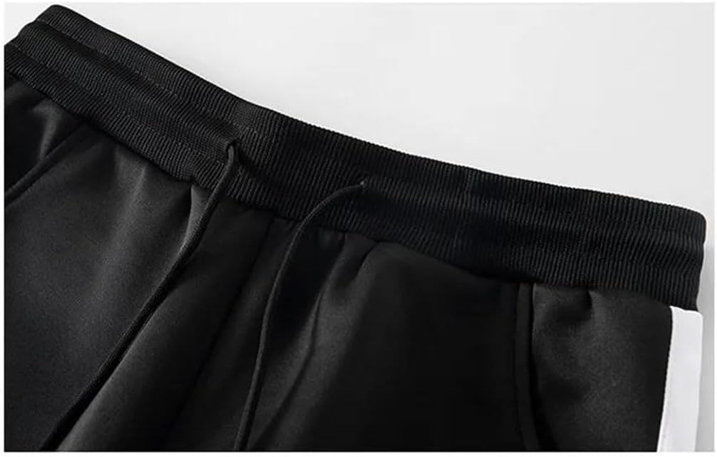 Men's Autumn Tracksuit Set Long Sleeve Sweatshirt Sweatpants with Zip Pockets 2 Piece Outfit for Jogging Running Fitness