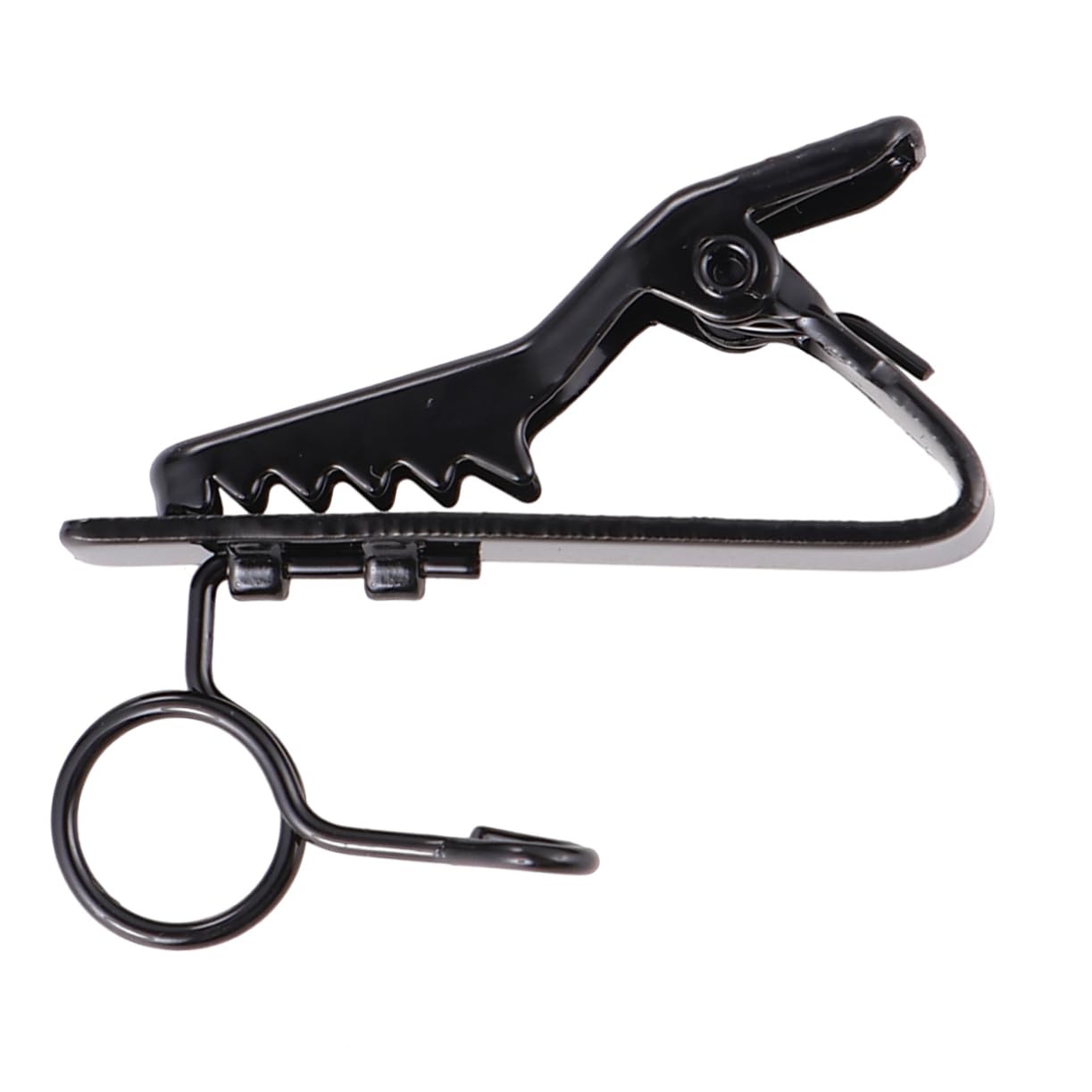 Abaodam 12Pcs Lapel Tie Clip Mini Microphone Clip for Karaoke High Elasticity Iron Mic Holder for Voice Chat Video Conferencing Black