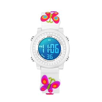 Kids Watches Girl Watches Ages 3-12 Sports Waterproof 3D Cute Cartoon Digital 7 Color Lights Wrist Watch for Kids?