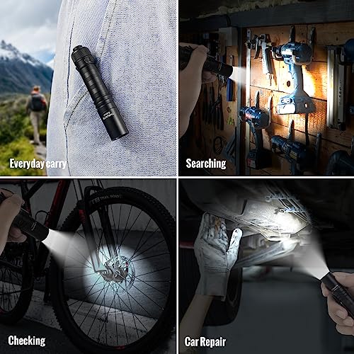 ThruNite Saber Wiederaufladbare Taschenlampe mit 659 Lumen für AA NiMH-Akkus, USB-C AnschlussLuminus SST20 Hochleistungs LED, ideal für Camping, Outdoor, Notfalltaschenlampe, Haushalt.Kaltweißer