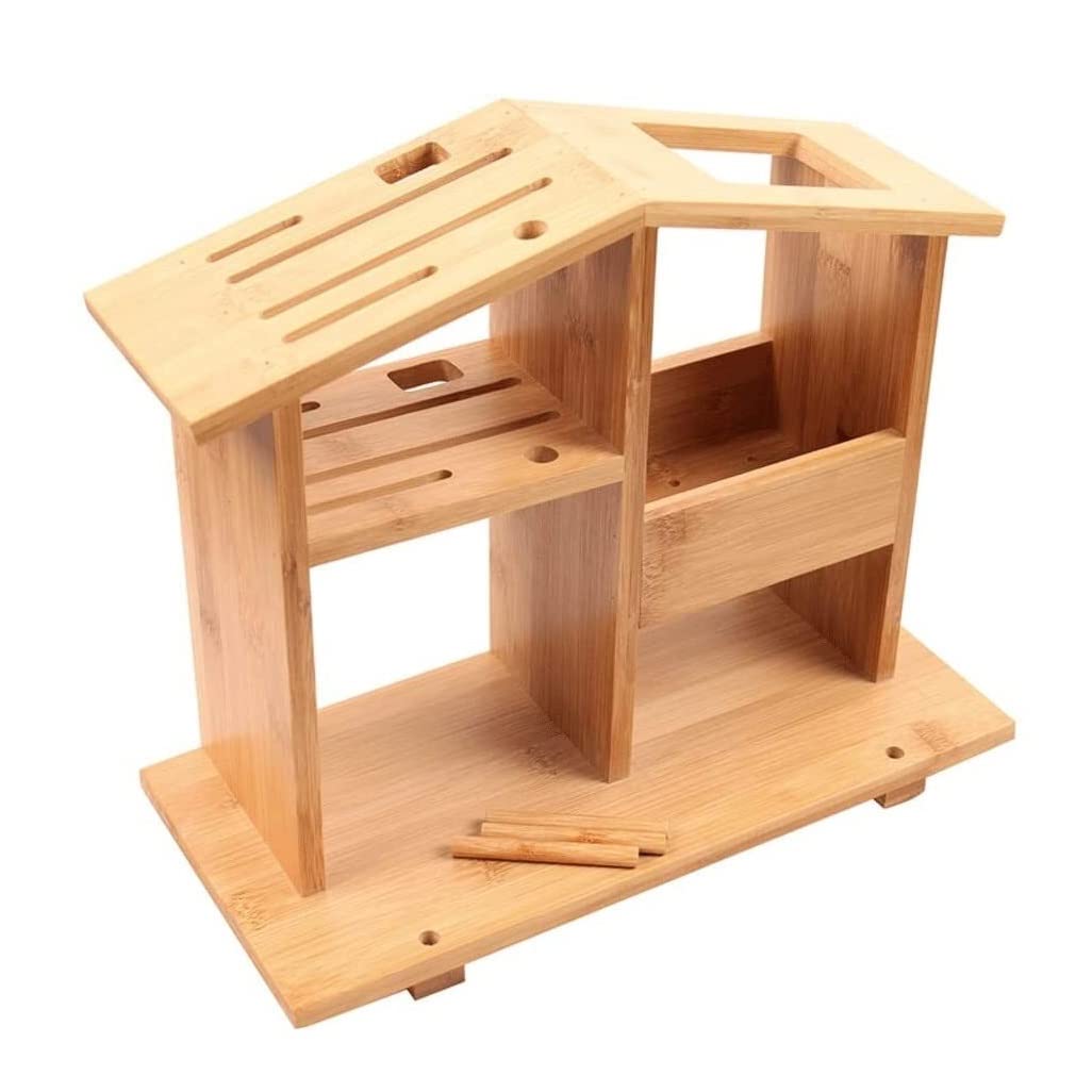 Bloque Cuchillos Cocina Soporte for Cuchillos, Cuchillos De Bambú, Estantes Multiusos for Cocina, Almacenamiento De Cuchillos for Ahorrar Espacio, Suministros De Cocina