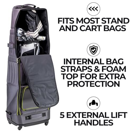 Izzo Golf Travel Bag - Golf Club Travel Cover Case - Image 3
