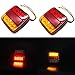 2 luces traseras LED para camión, SUNASQ, 12 V, luz trasera impermeable,...