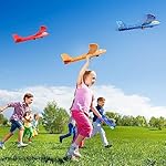 3-Pack-Airplane-Launcher-Toys-2-Flight-Modes-Foam-Glider-Catapult-Plane-Toy-with-Dinosaur-Stickers-LED-Light-Outdoor-Flying-Game-Toys-for-4-5-6-7-8-9-10-11-12-Year-Old-Boys-Girls-Birthday-Gifts