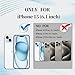 ankofave Magnetic Case for iPhone 15 Phone Case for Women, Matte Luxury Soft Metallic Luster Design with Camera Lens Protector, Compatible with Magsafe Case for iPhone 15 6.1