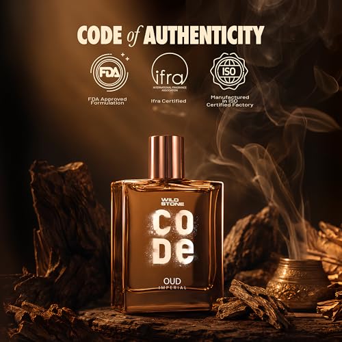 Image of Wild Stone CODE Oud Imperial 100ml | Eau De Parfum for Men | Luxury Oud Perfume | Long-Lasting Perfume with Woody and Aromatic Notes | Premium Gift for Men