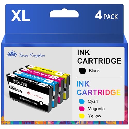Toner Kingdom Compatible con 405XL Cartucho de Tinta Compatible para Epson 405 XL 405XL para Epson Workforce Pro WF-3820DWF WF-3825DWF WF-4820DWF WF-4825DWF WF-4830DTWF WF-7830DTWF WF-7835DTWF