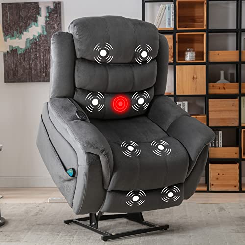 CANMOV Dual Motor Large Power Lift Recliner Chair for Elderly Big