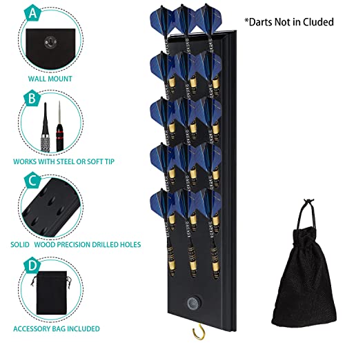Dart Board Wall Protector For Professional 18In Dartboard Square Dart Board Surround Lightweight Dart Board Backing With Darts Holder And Throw Line For Dart Games (Square V2) #TOP3