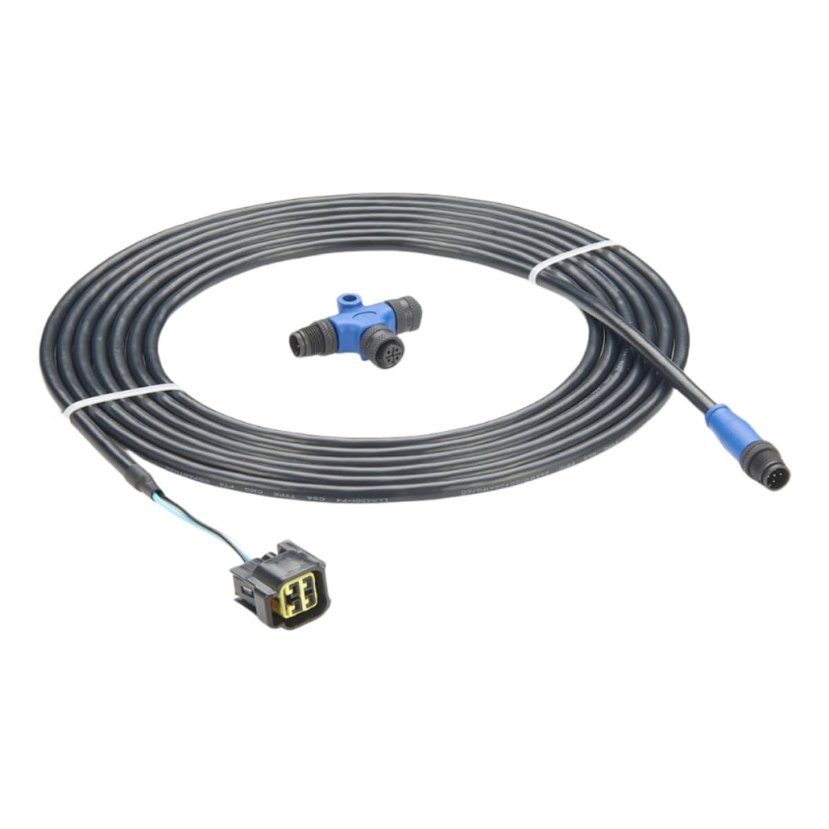 NMEA2000 N2K Cavo di interfaccia motore a 4 poli, compatibile con motore fuoribordo Yamaha 2006-2023, sostituisce 000-0120-37 3004.6865 (4,5 m/14,76 piedi) (cavo + connettore T)