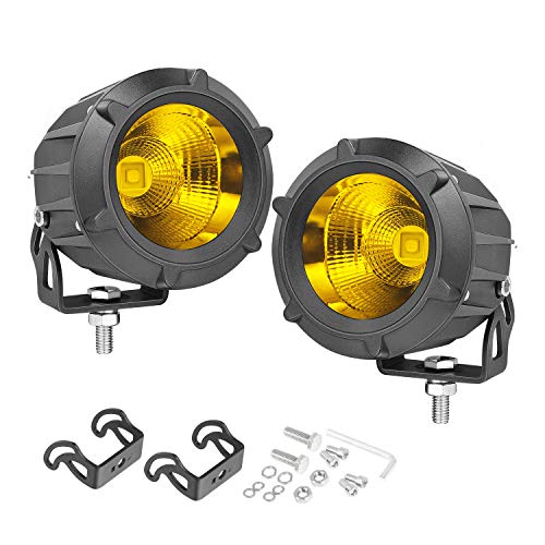 Image of 3.5 inch Round Amber LED Fog Lights 50W Combo Round Offroad Lights